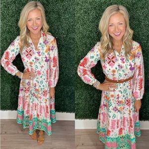 Multi Colored MIDI dress